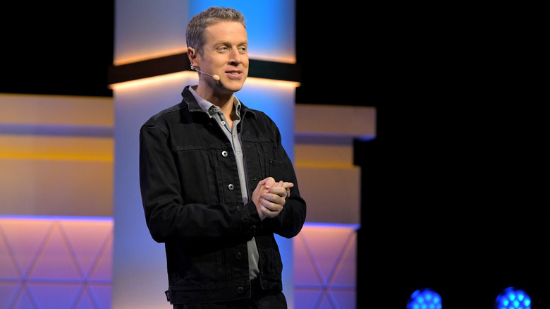 Geoff keighley on stage