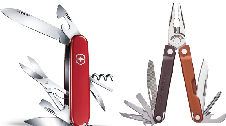Victorinox Climber and Leatherman Bond side-by-side