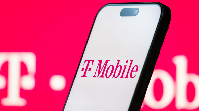 T-Mobile logo displayed on a smartphone screen