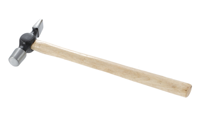 pin hammer on white background