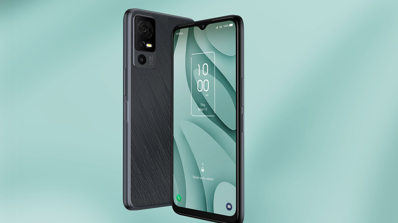 TCL 40 XE 5G upright front rear panel