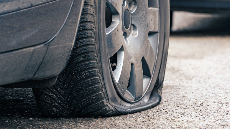 A flat tire
