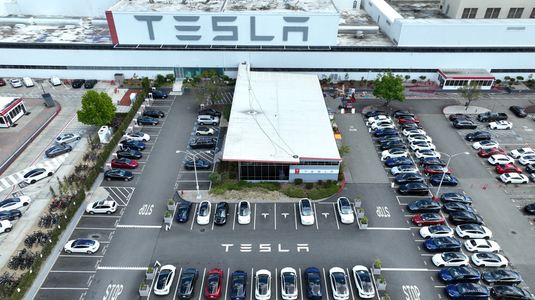 tesla gigafactory fremont california lot