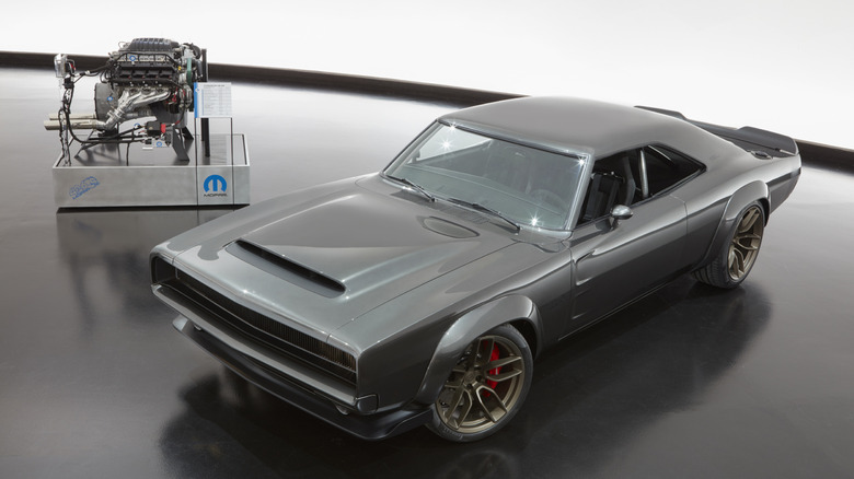 Mopar Hellephant engine and Super Charger concept car