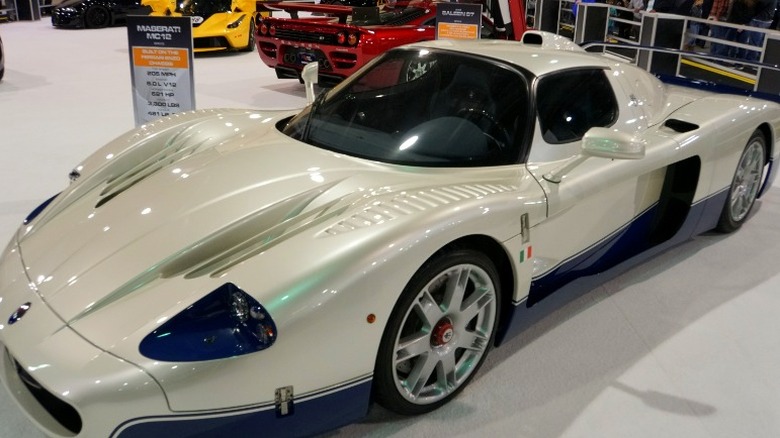 White Maserati MC12