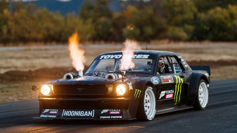 Ken Block in his Hoonicorn V2