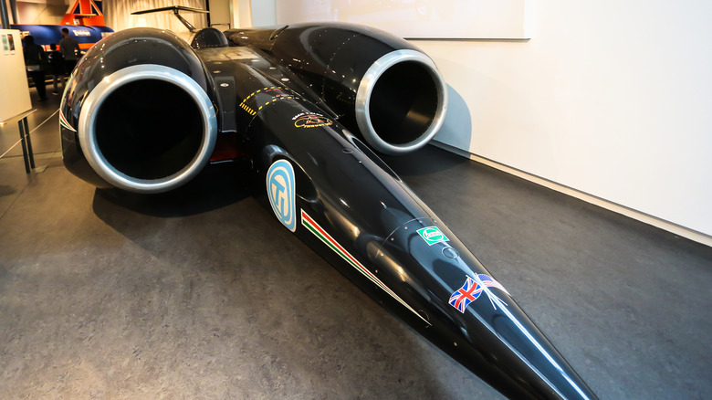Thrust SSC land-speed record vehicle pictured.