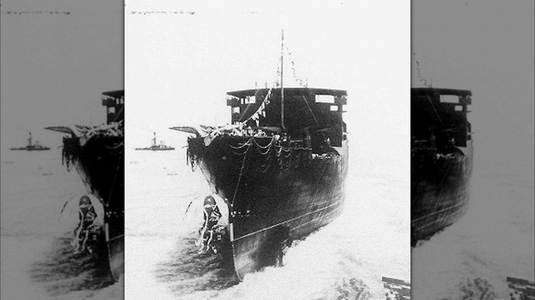 The Tamatsu Maru at sea