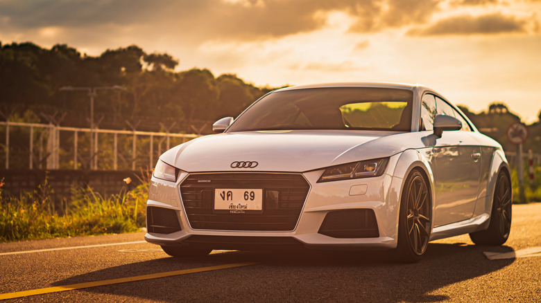 Audi TT at sunrise