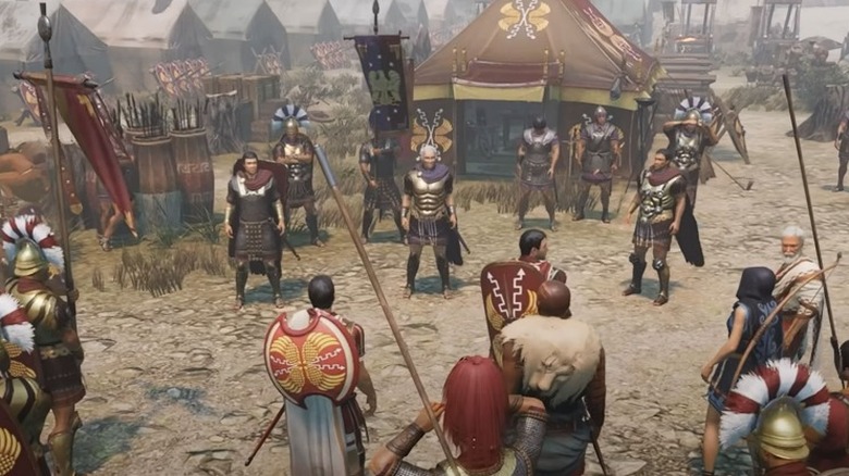 Expeditions: Rome grid gameplay 