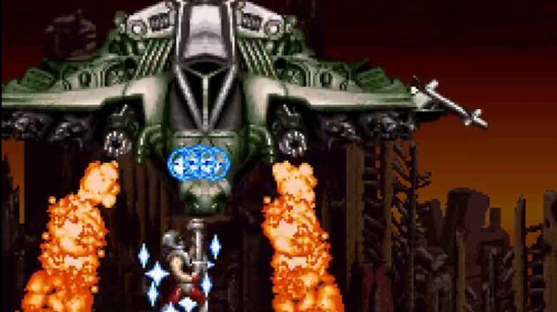Shooting a aircraft in Rendering Ranger: R2