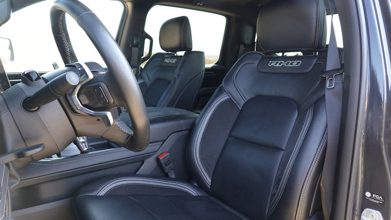 2025 Ram 1500 RHO front seats detail
