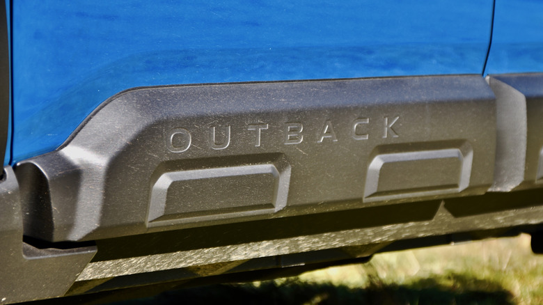 2026 Subaru Outback Wilderness side cladding.