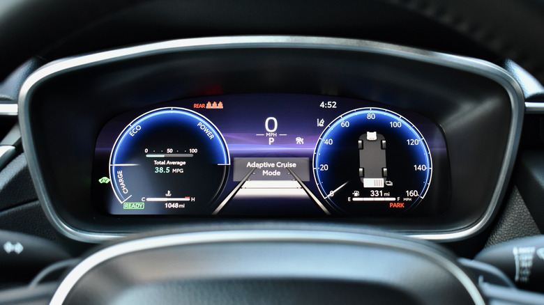 2026 Toyota Corolla Cross Hybrid instrument cluster.