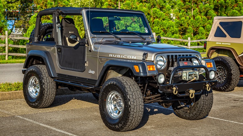 Jeep Wrangler parked TJ generation