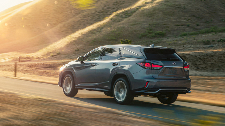 Lexus RX L dynamic image rear 3/4 view