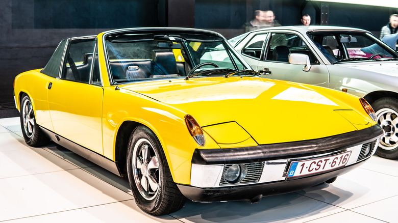Porsche 914 car on display