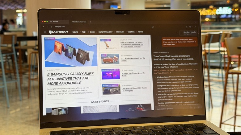 Dia AI browser open on a Mac