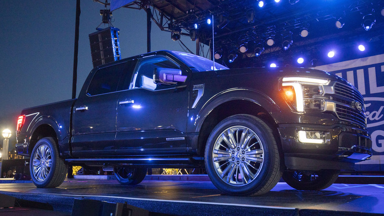 Ford F-150 Hybrid on display
