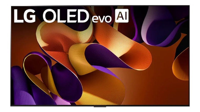 LG G4 OLED TV on a white background