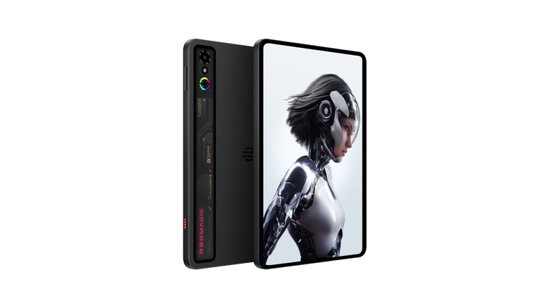 Redmagic Astra showing a robot on its screen