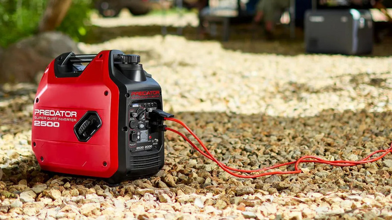 Predator 2,500W inverter at a campsite