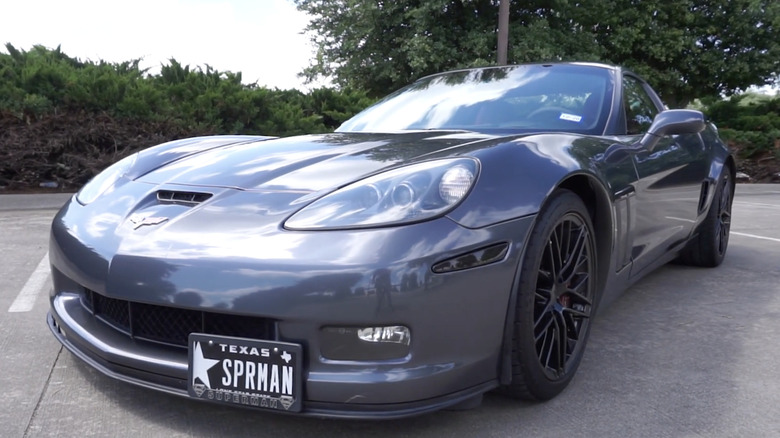 Blue 2010 Corvette Grand Sport Convertible