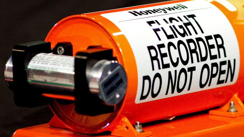 Honeywell Flight Recorder with black background