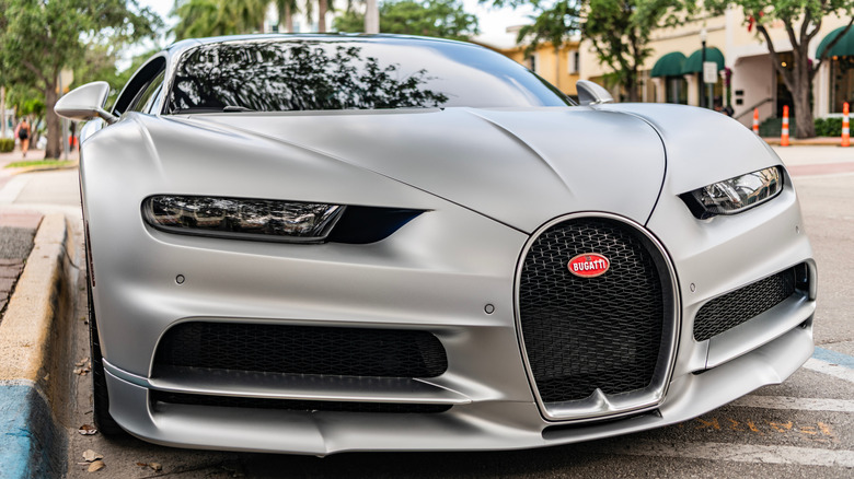 Bugatti Veyron on street