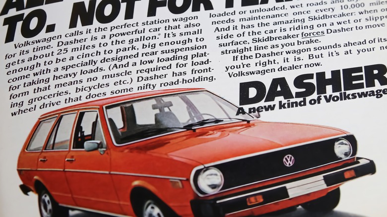 VW Dasher magazine ad 