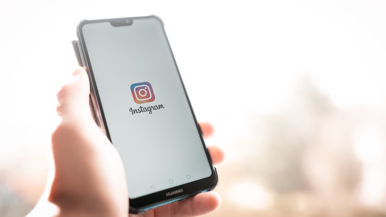 Instagram app loading on phone