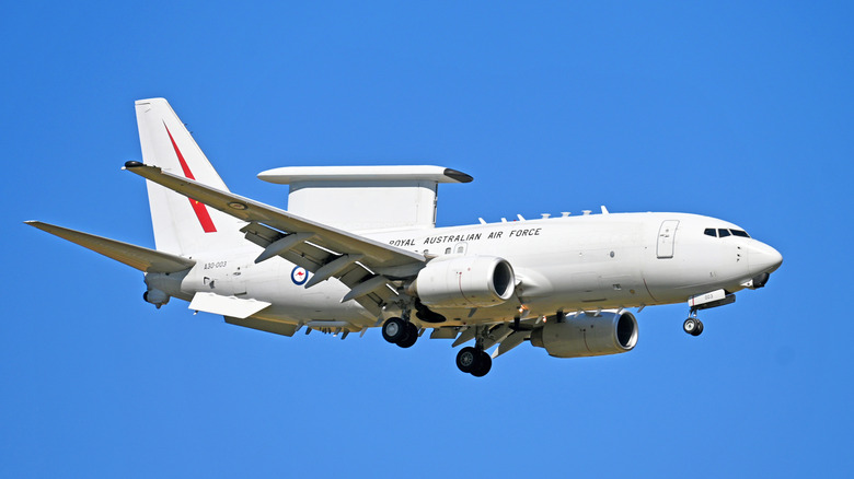 Royal Australian Air Force E-7 Wedgetail coming in to land