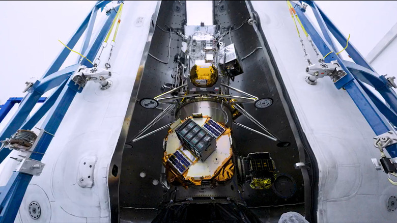 SpaceX's Falcon 9 sporting Odin and Intuitive Machine's vessels