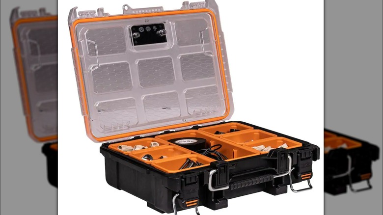A stock image of a Ridgid tool container opened.