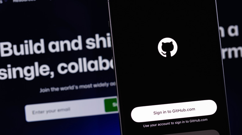 GitHub on desktop and smart phone