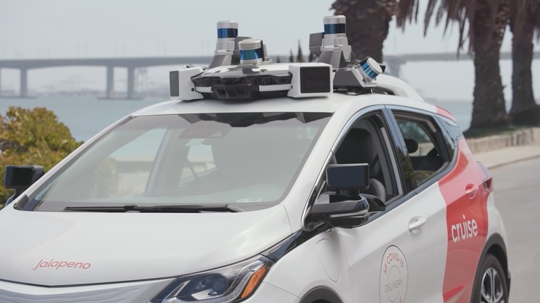 A Cruise autonomous vehicle.