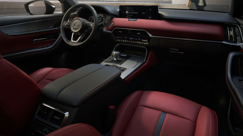 An interior shot of the 2026 Mazda CX-70