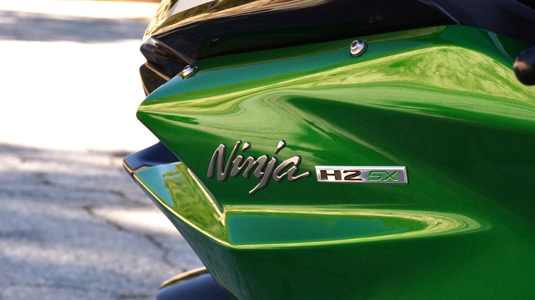 Ninja H2 SX badge detail