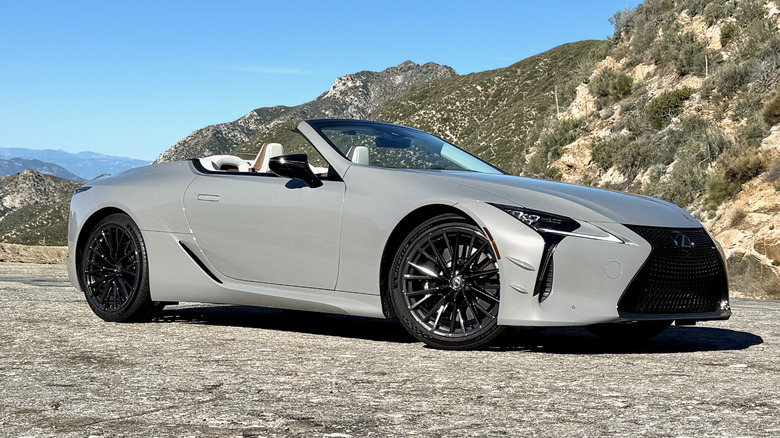 2026 Lexus LC 500 Convertible Inspiration Series front 3/4
