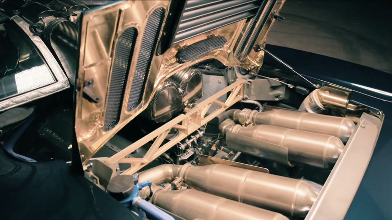 Engine fitted inside the McLaren F1
