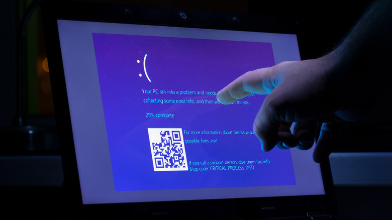 Windows error screen