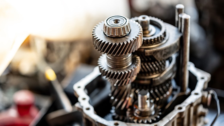 Disassembled transmission