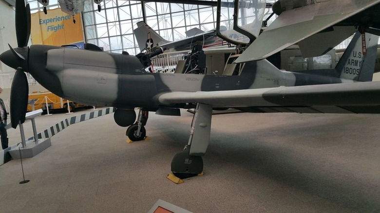 YO-3A on display in a museum.