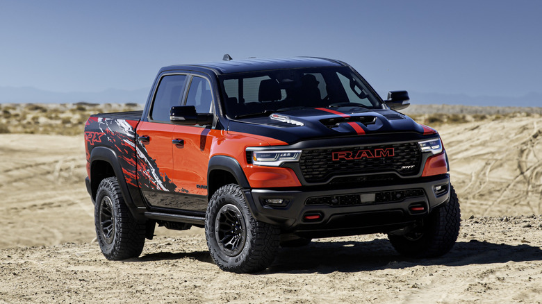 2027 Ram 1500 SRT TRX truck on sand