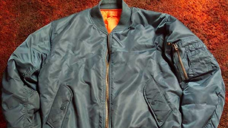 A modern nylon MA-1 bomber jacket