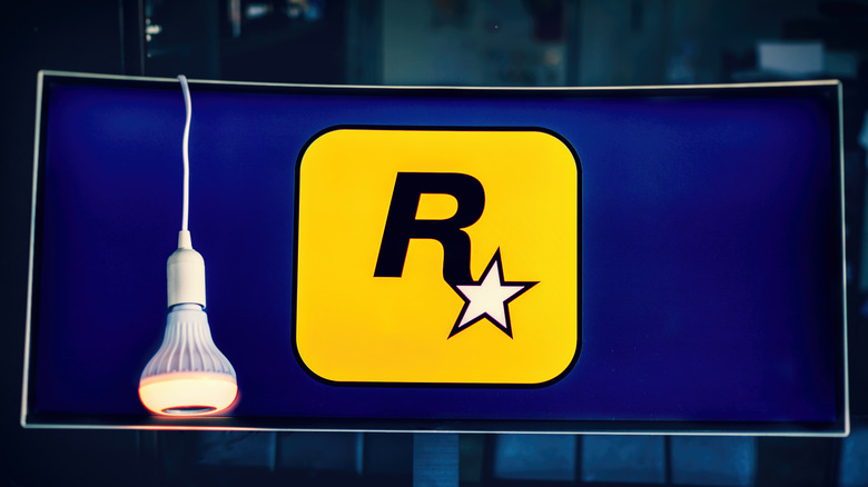 Rockstar logo on monitor