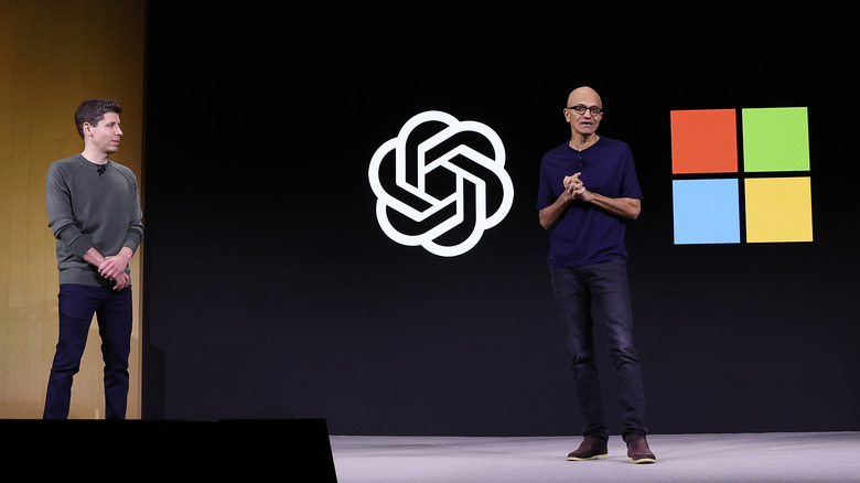 Satya Nadella and Sam Altman