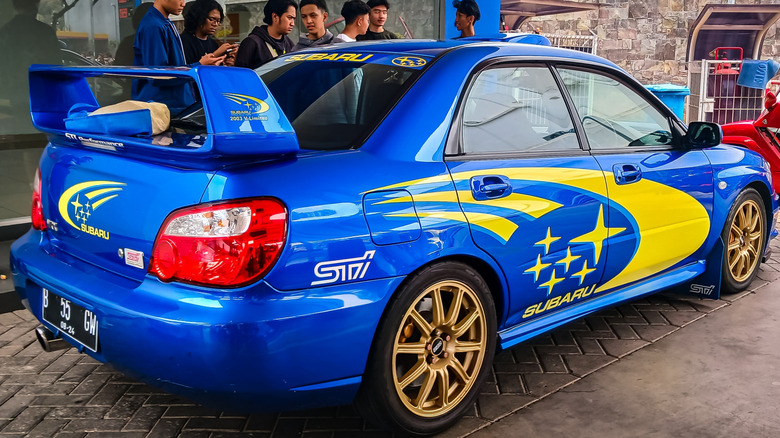 The Subaru Impreza WRX STI V-Limited sedan.