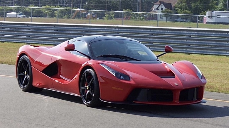 Ferrari laFerrari on the track