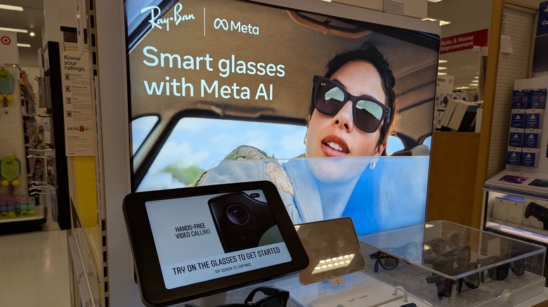 Promotional image for Meta Ray Ban AI glasses